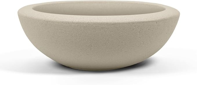 ARBORA 26" Santorini Bowl Polyresin Indoor and Outdoor Planter with Classic Cream Finish - Durabl... | Amazon (US)