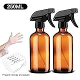 WASS6 2 Pack 250ML Non-Toxic Misting Spray Bottle,Misting Bottle, Amber Spray Bottle,Leak-Proof Wate | Amazon (US)