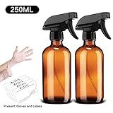 WASS6 2 Pack 250ML Non-Toxic Misting Spray Bottle,Misting Bottle, Amber Spray Bottle,Leak-Proof Wate | Amazon (US)