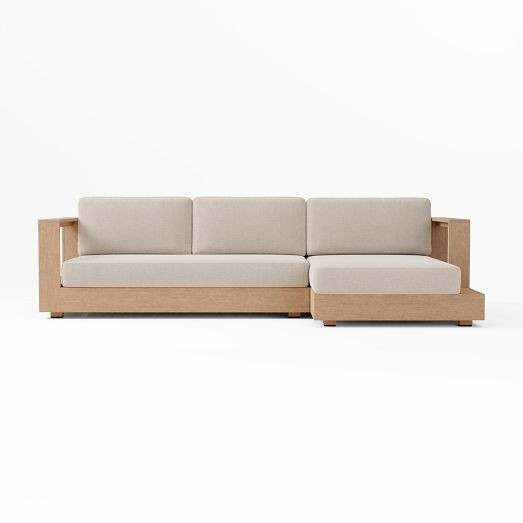 Telluride Outdoor 2-Piece Chaise Sectional (115") | West Elm (US)