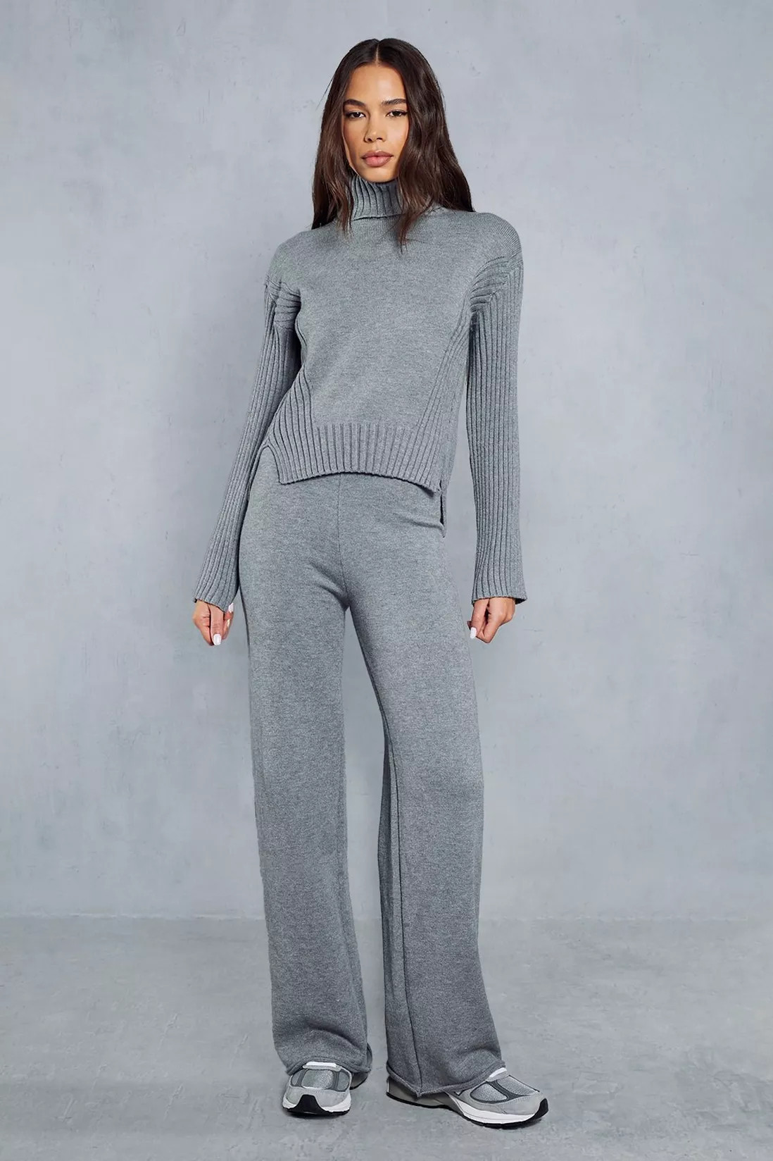 Oversized Turtle Neck Knitted Co-ord | Debenhams UK