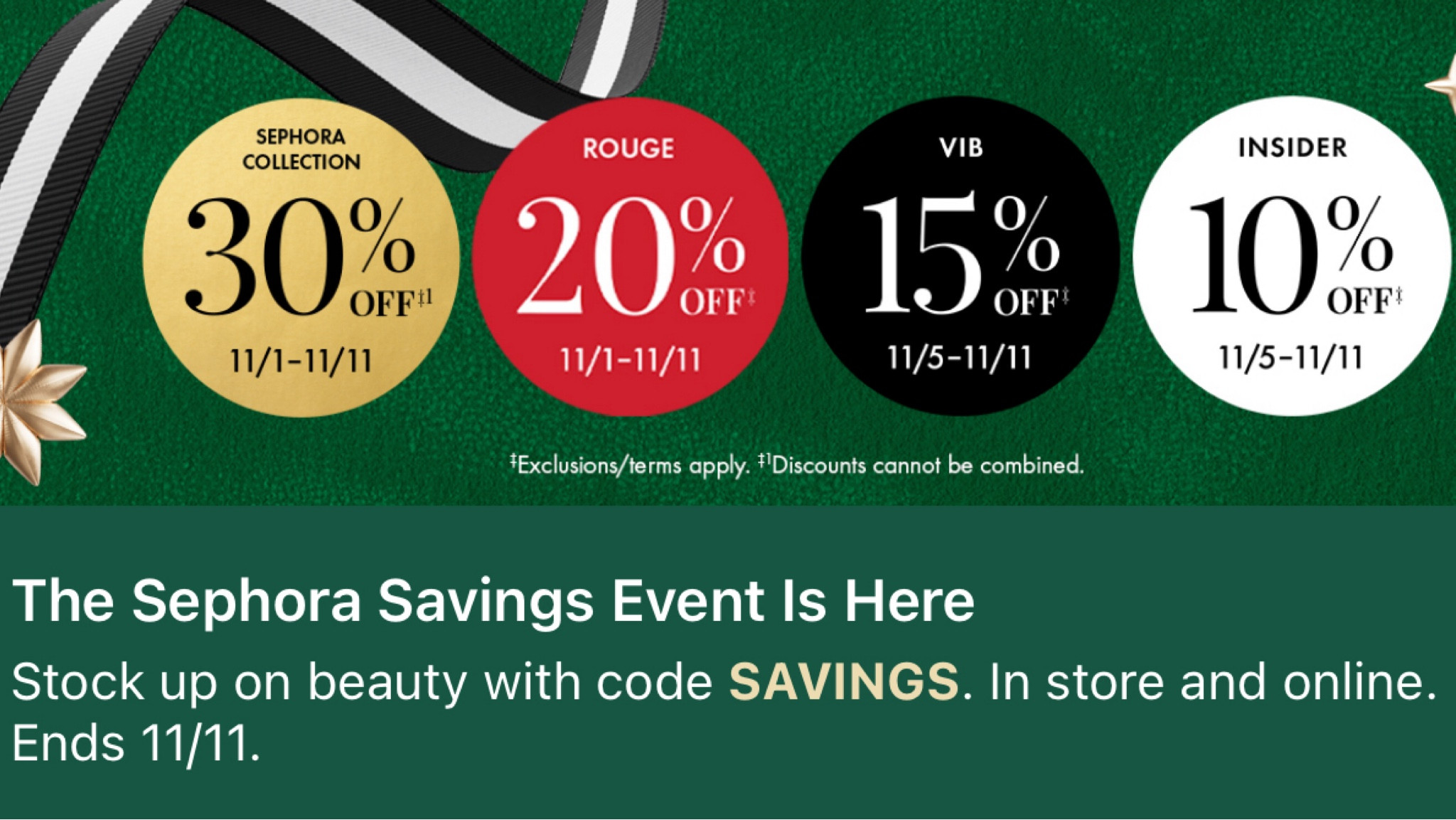 Sephora savings event is here 

#LTKBeauty #LTKHoliday #LTKSaleAlert