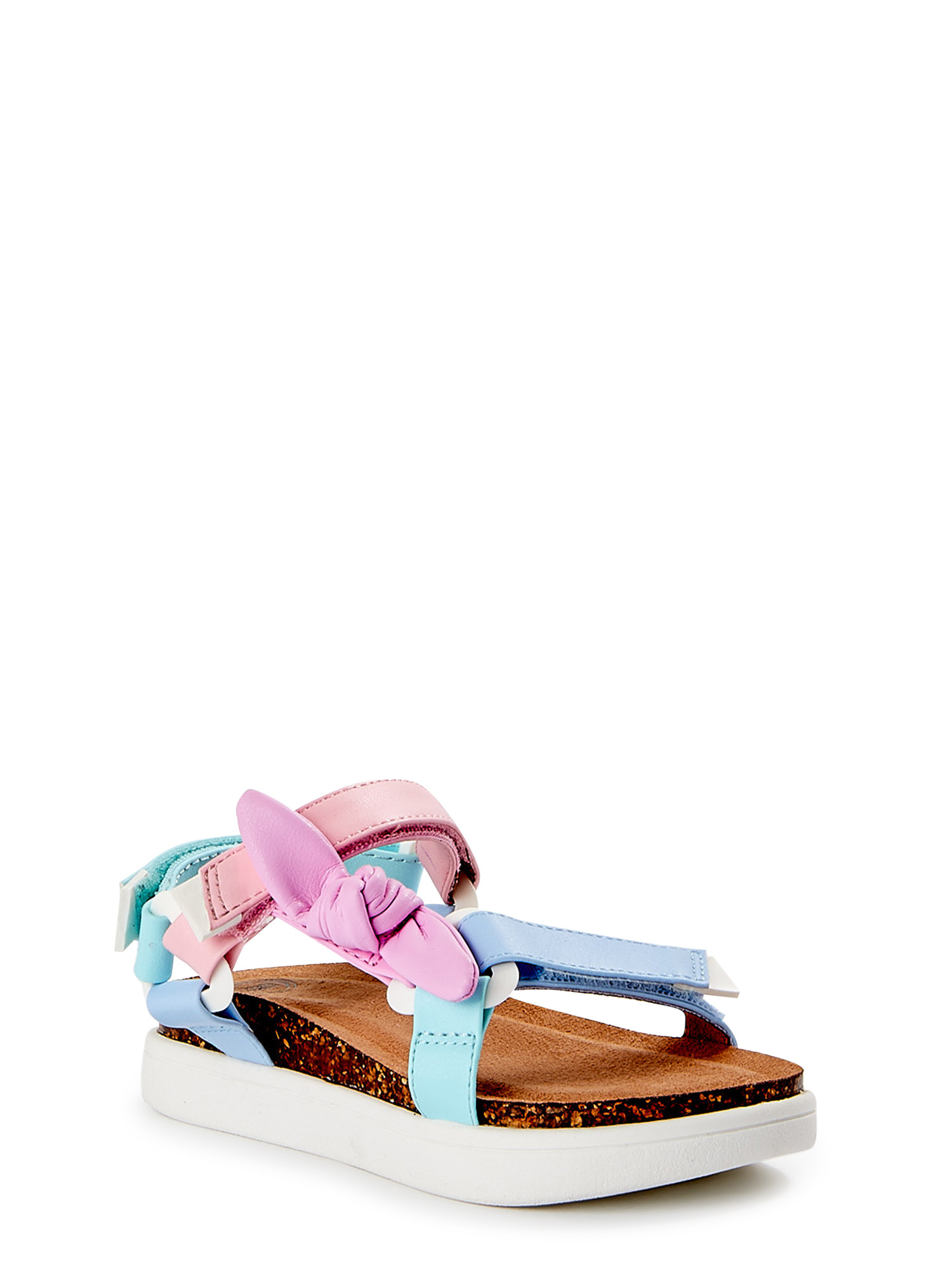 Wonder Nation Toddler Girls Floral Flatform Sandal, Sizes 7-12 - Walmart.com | Walmart (US)