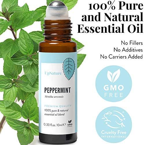 Peppermint Essential Oil Roll-On - Relieves Head Tension and Digestive Issues - Reduces Stress, Leak | Amazon (US)