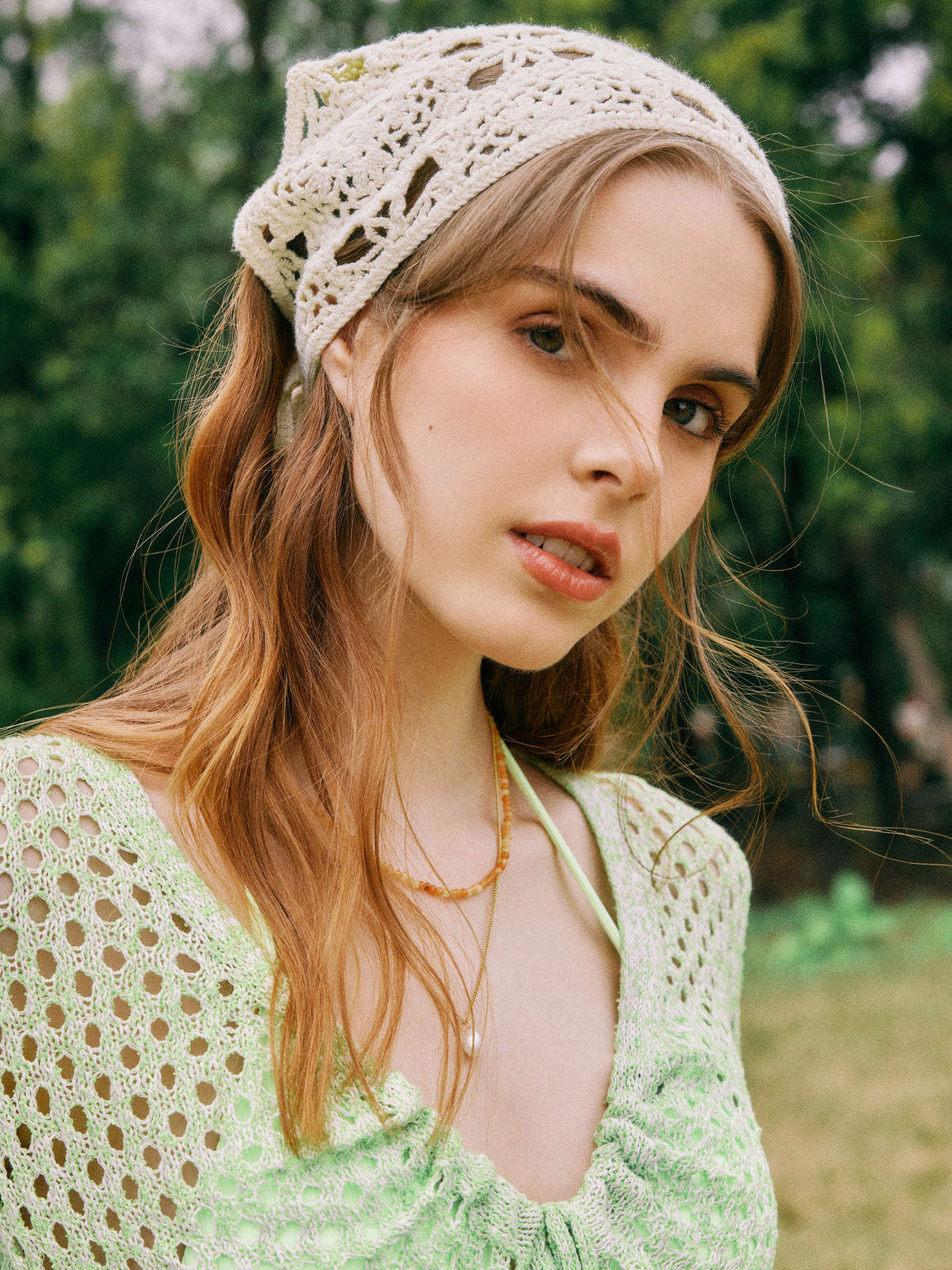 Floral Hollow Out Crochet Hair Band | Cider