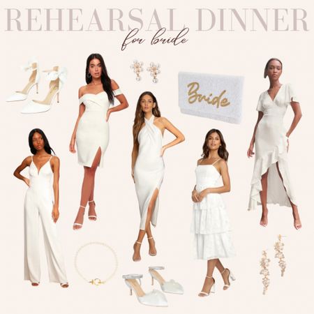 Rehearsal dinner outfit ideas for brides

White dress for brides. Rehearsal dinner. Bride to be. White dress. Jumpsuit. Bridal. Dress for bride. 

#LTKstyletip #LTKunder100 #LTKwedding