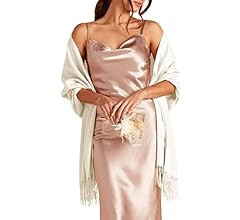Women's Silky Scarf Pashmina Shawls and Wraps for Wedding Favors Bride Bridesmaid Gifts Evening D... | Amazon (US)