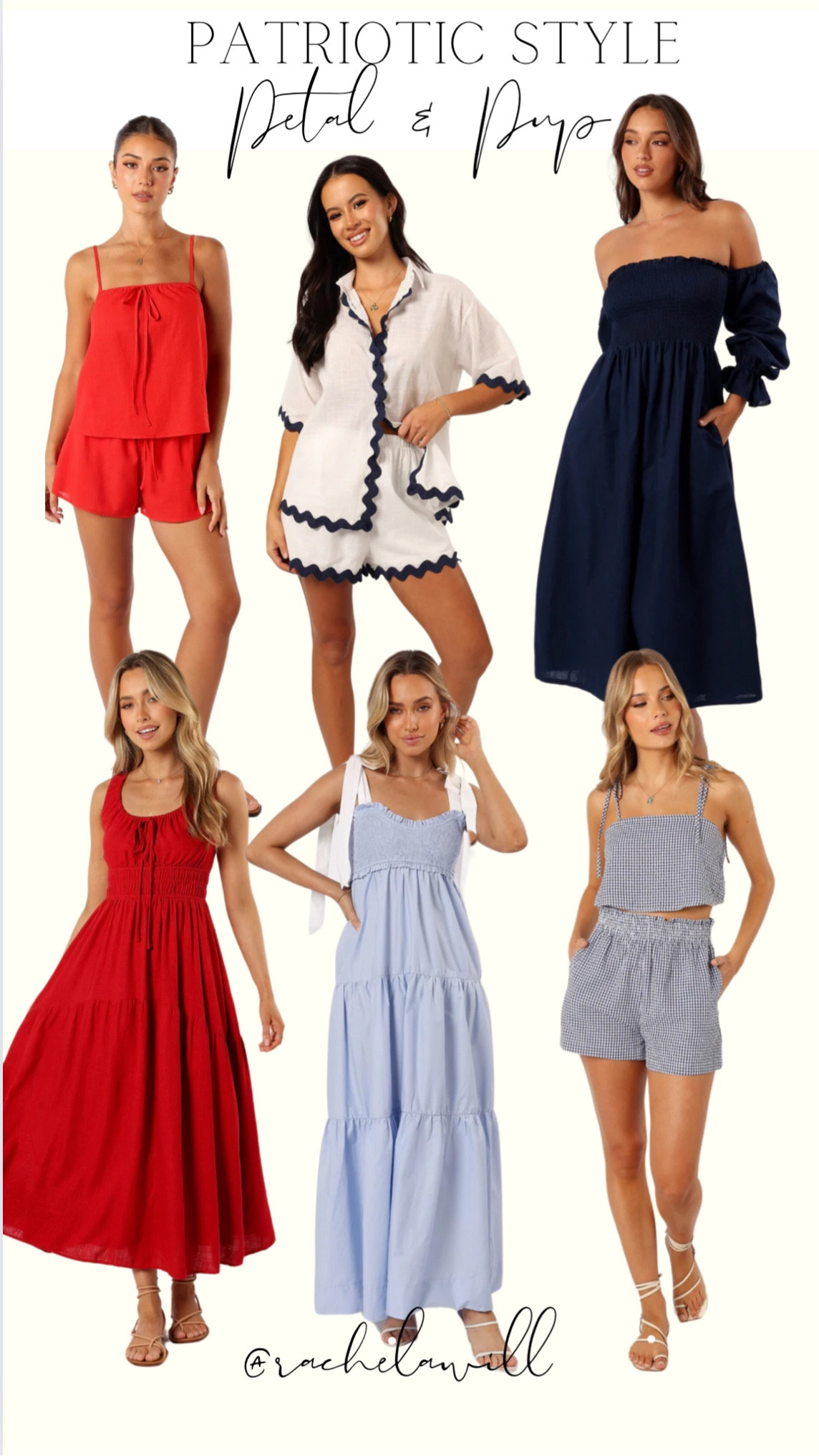 If you need a last minute Fourth of July Outfit, these are beautiful 😍 

Petal and Pup have such GREAT quality! 

#fourthofjuly #fourthofjulyoutfit #patriotic #patrioticoutfit #redwhiteandboue #summer #summerstyle #vacation #summervacation #summerdress #gingham 

#LTKSummerSales #LTKSeasonal #LTKParties