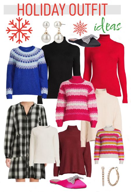 Looking for holiday outfit ideas? Sharing the coziest sweaters, dresses and sparkling accessories that I found on @walmartfashion
#walmartpartner
#walmartfashion

#LTKGiftGuide #LTKSeasonal #LTKHoliday