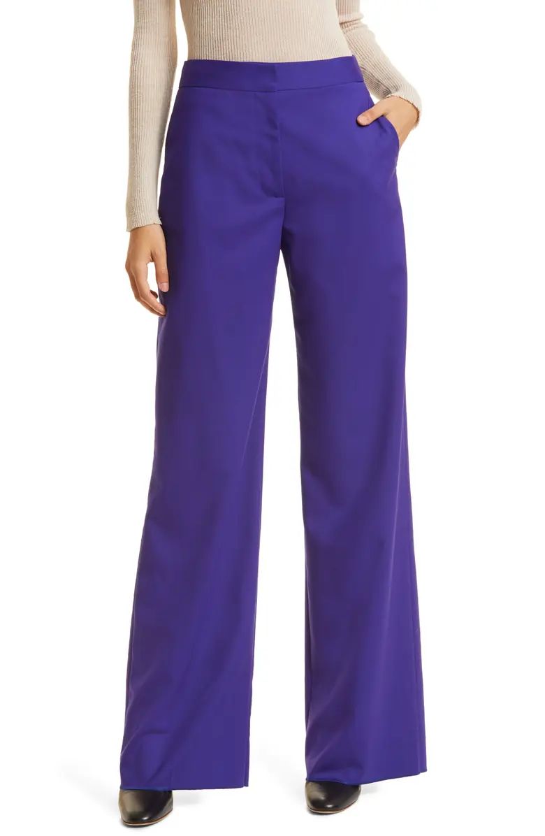 ARGENT Wide Leg Stretch Wool Trousers | Nordstrom | Nordstrom
