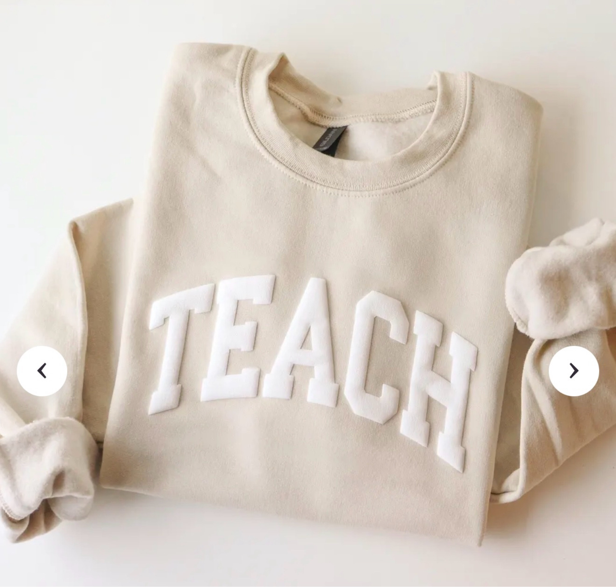 60% off 🎉

Embossed Teacher Sweatshirt: Teacher Appreciation Gift teacher gift ideas Etsy 

#LTKSaleAlert
