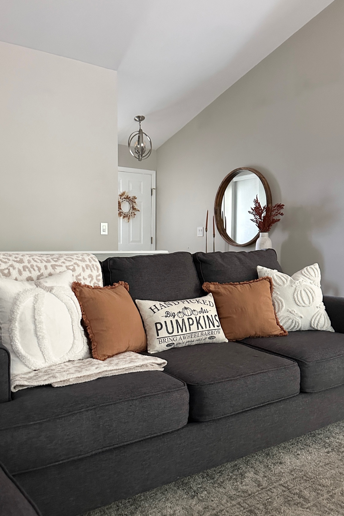 Cozy fall 🍂 The pillows you’ve been searching for: neutral, warm, textured, and subtly funny. Plus my all time favorite blankets! 

#LTKHalloween #LTKHome #LTKSeasonal