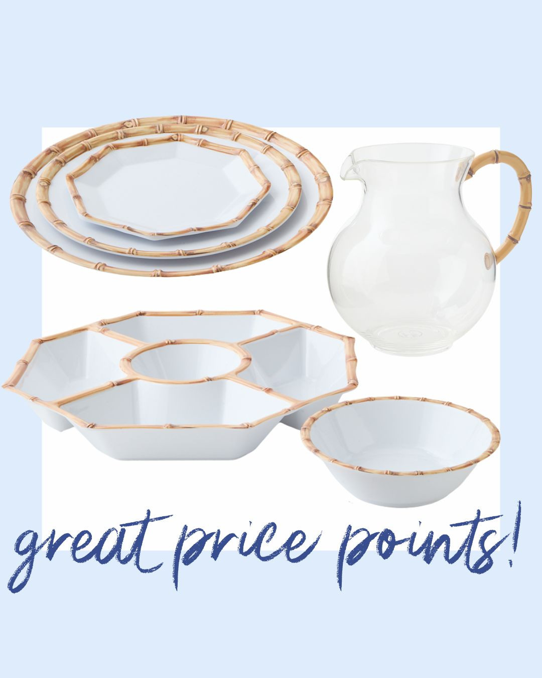 Bamboo melamine at great price points! 

 #LTKHome