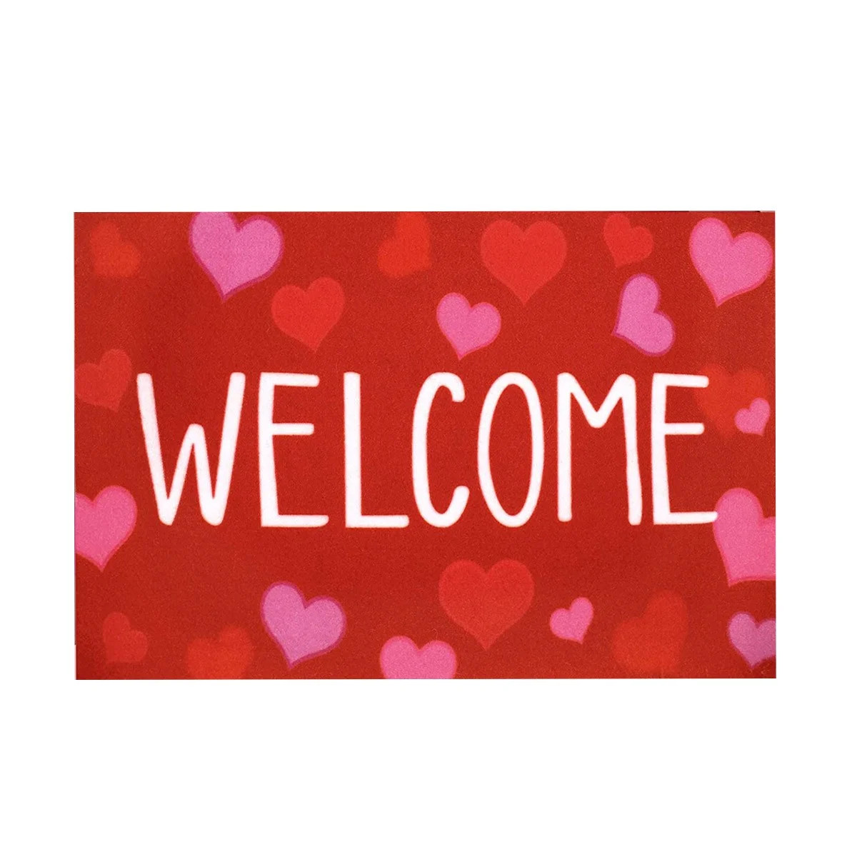 Red Valentine's Day Welcome Decorative Doormat,Valentines Day Door Mat,Valentine Rug,Seasonal Wed... | Walmart (US)
