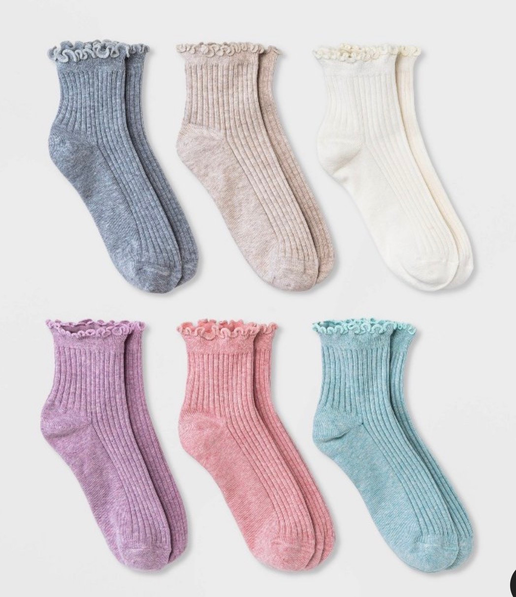 My fave socks ever at target! Catch me in these every single day!! I’m getting more! I’m have every color variation! Love the ruffles and they never slip down  

#LTKmorningroutine #LTKfitnessgoals #LTKselfcare
