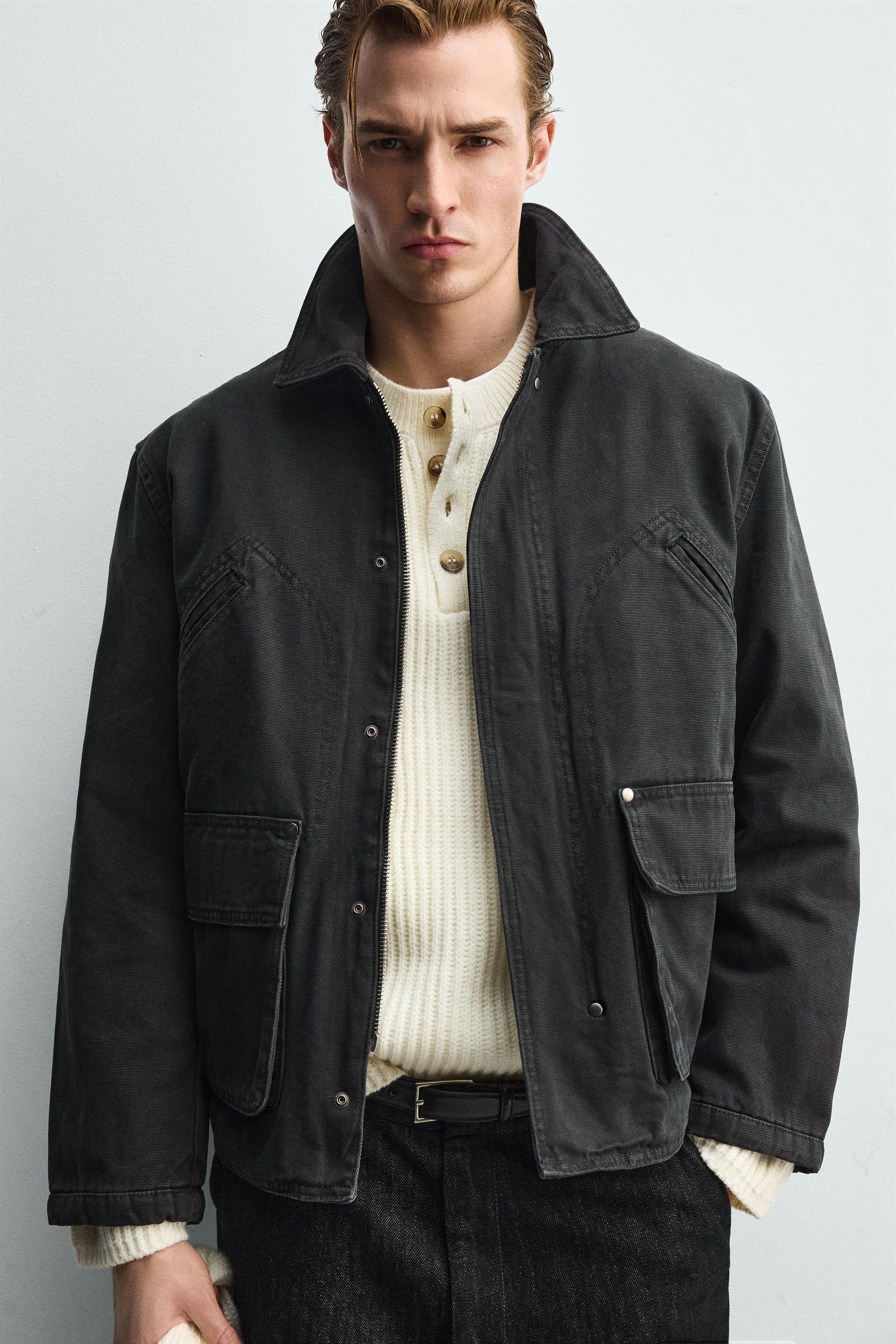 RELAXED FIT WASHED POCKET JACKET | Zara US