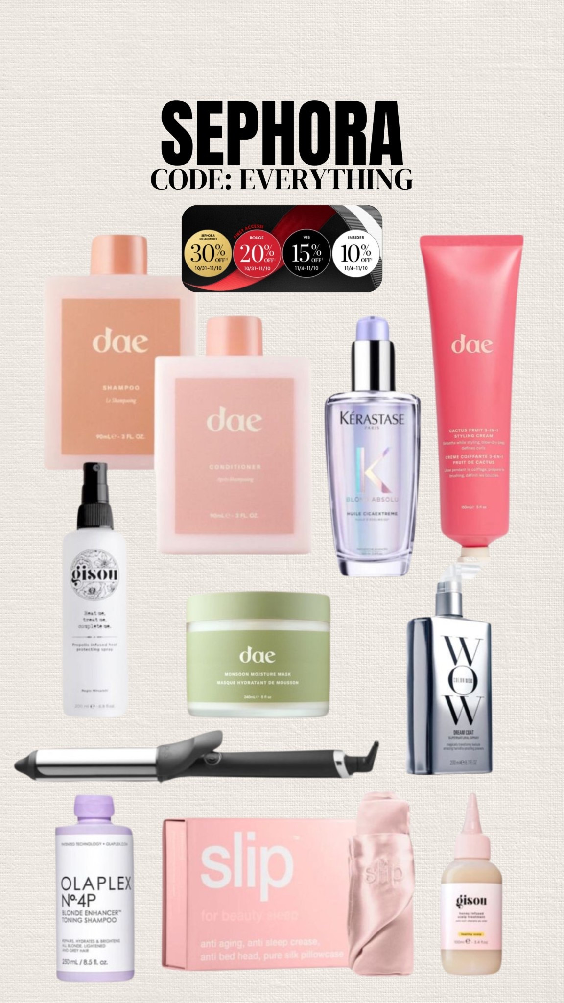 Sephora sale picks!

Grwm, Sephora favorites, hair products 

#LTKSaleAlert #LTKBeauty #LTKFindsUnder100