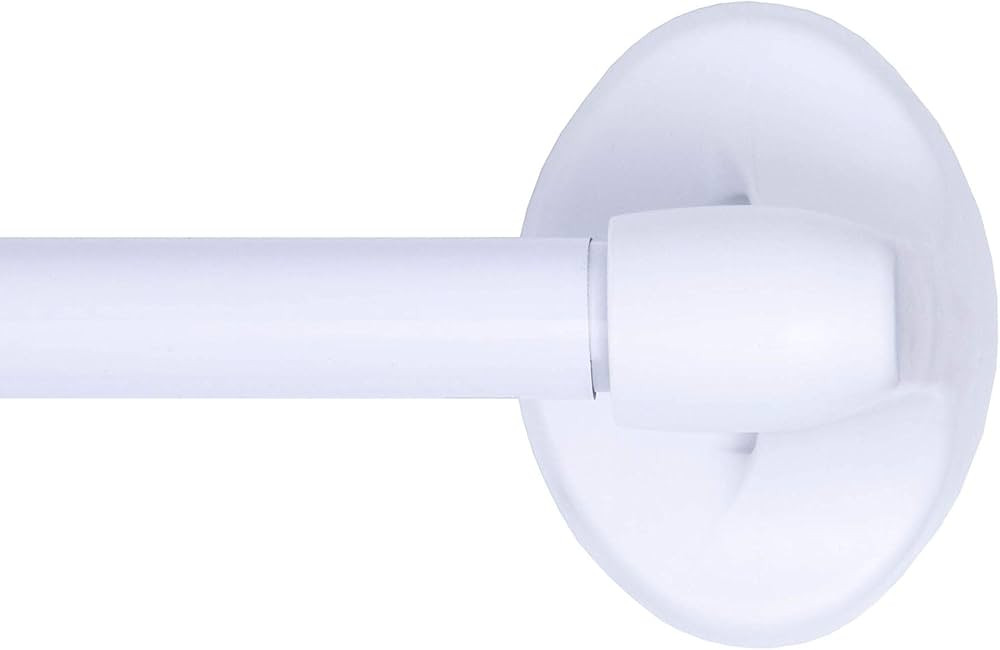 Kenney 5/8" Magnetic Curtain Rod, 16-28", White | Amazon (US)