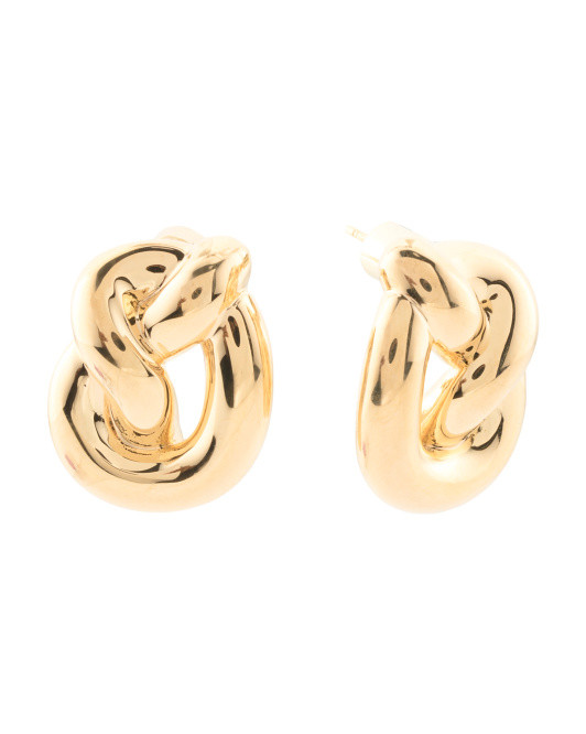 Made In Italy 14kt Gold Knot Earrings | TJ Maxx