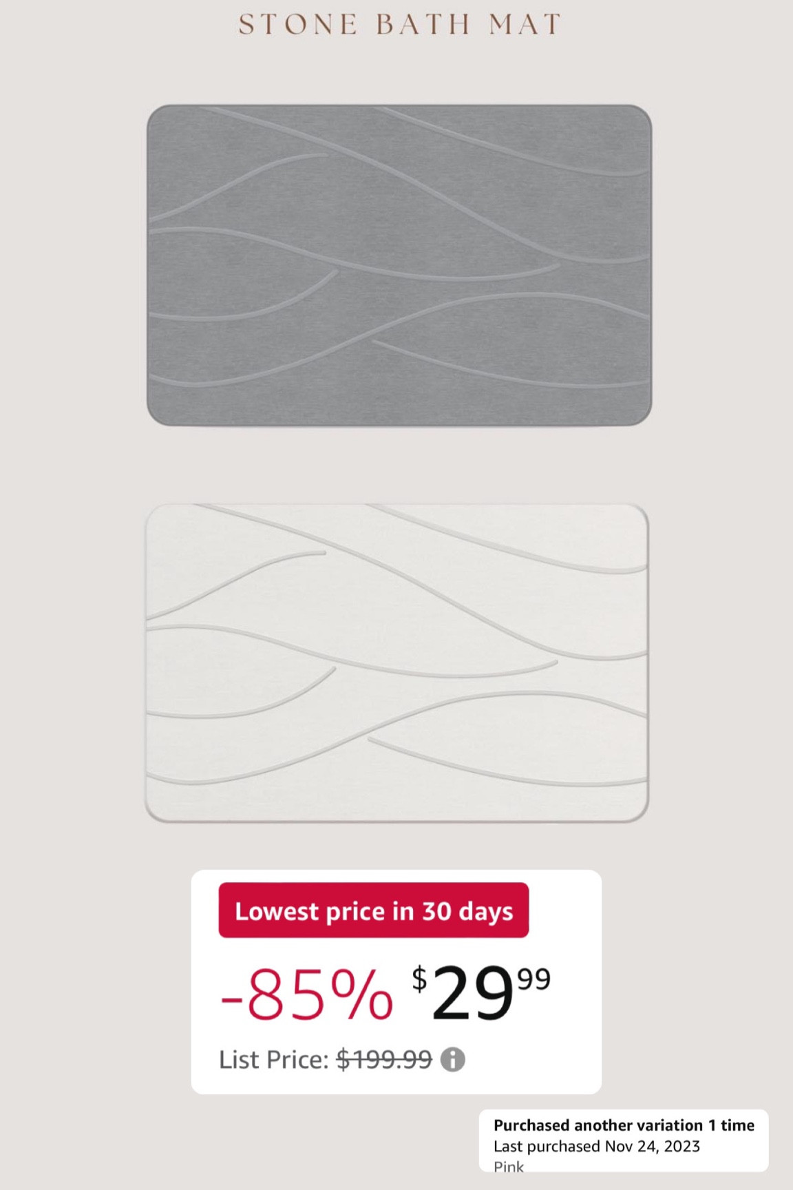 Best sale I’ve seen yet for my stone bath mat!! Once you make the switch to these, you never go back 😅🙌🏻

Quick drying, you don’t have to wash them, they don’t harbor bacteria, no chance for mold or mildew, non slip, etc. Thinking of stepping on a wet bath mat now makes me want to vomit 🤣 


#LTKHome #LTKSaleAlert #LTKxPrimeDay