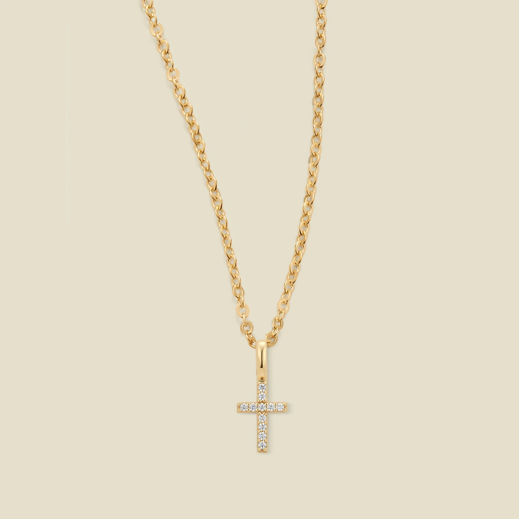 Mini CZ Cross Necklace | Made By Mary | Made By Mary | Made By Mary