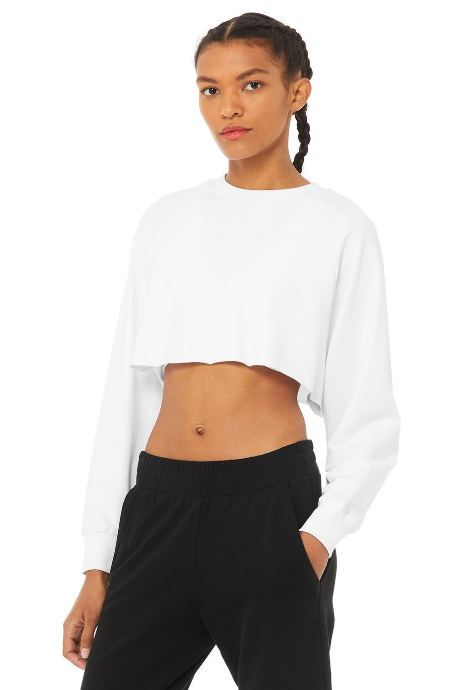 Double Take Pullover Top in White, Size: Medium | Alo YogaÂ® | Alo Yoga