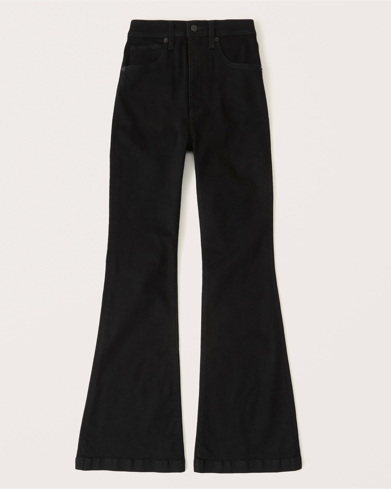 Abercrombie & Fitch Women's Ultra High Rise Flare Jeans in Black - Size 30 | Abercrombie & Fitch (US)