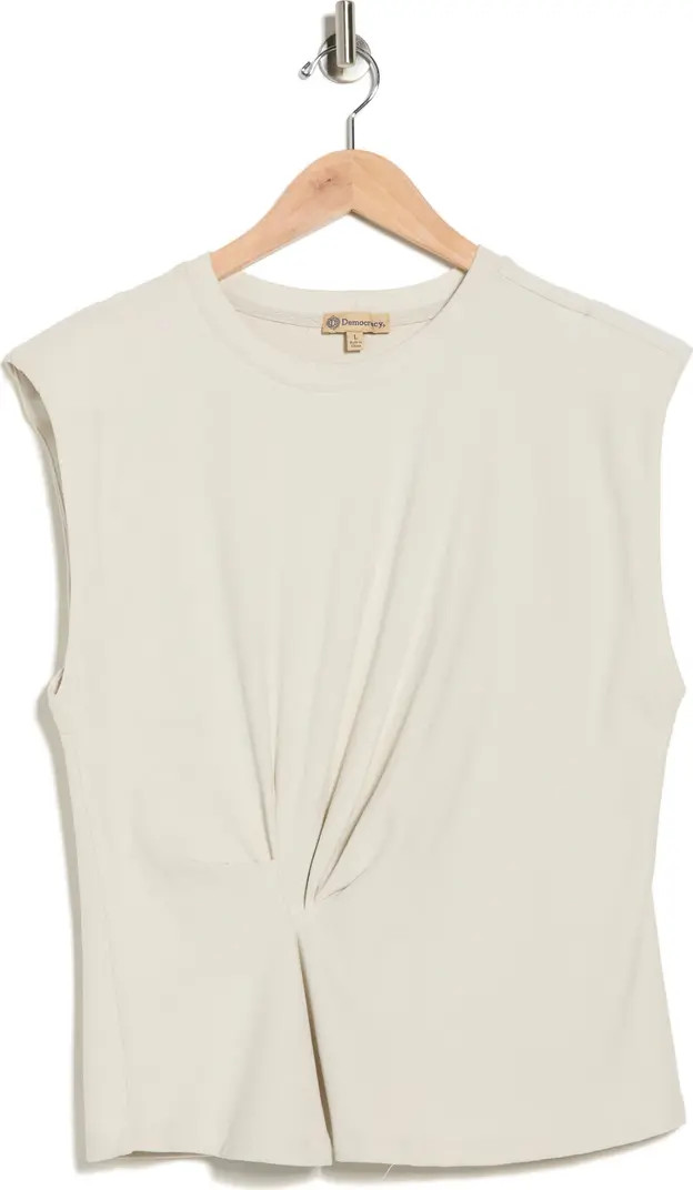 Democracy Side Drape Knit Sleeveless Top | Nordstromrack | Nordstrom Rack