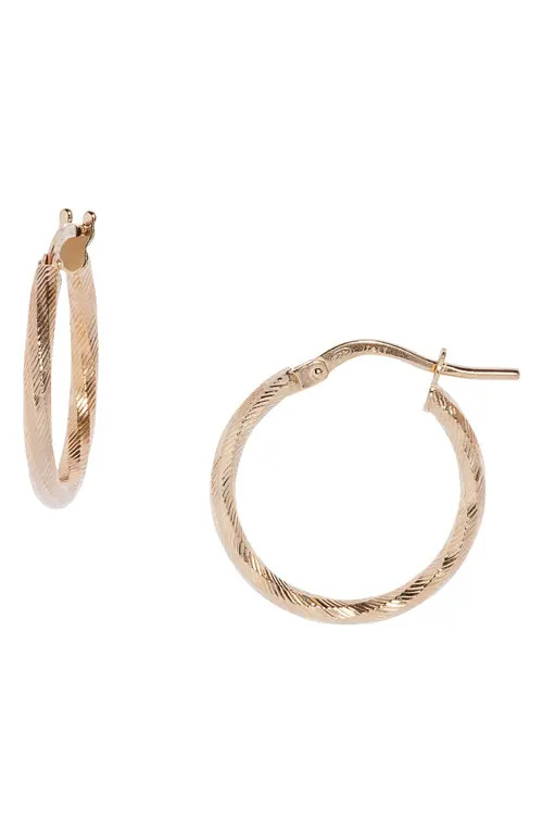 Argento Vivo Sterling Silver Twist Hoop Earrings in Gold at Nordstrom | Nordstrom