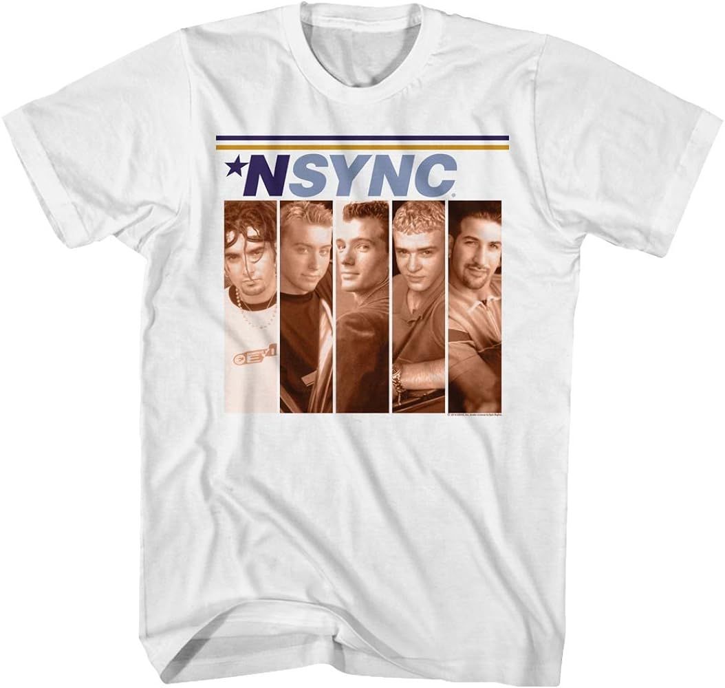 Nsync Boxes White Adult T-Shirt Tee | Amazon (CA)