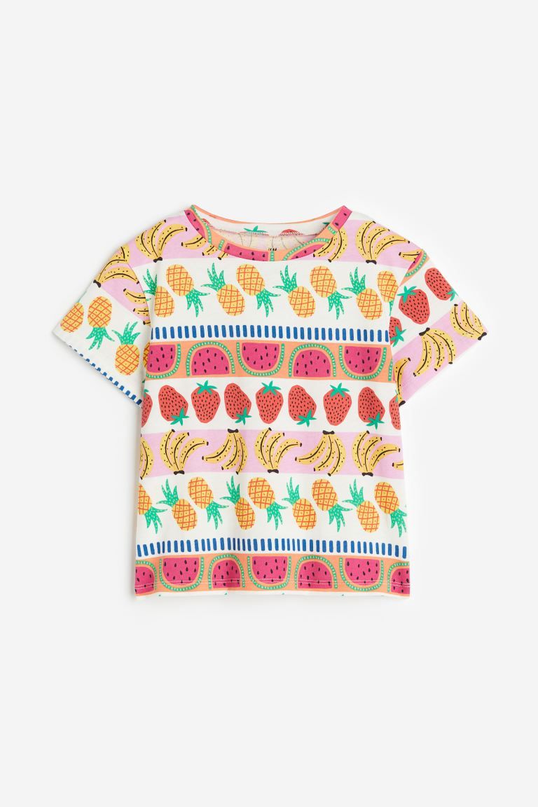 Printed T-shirt - Red/fruit - Kids | H&M US | H&M (US + CA)