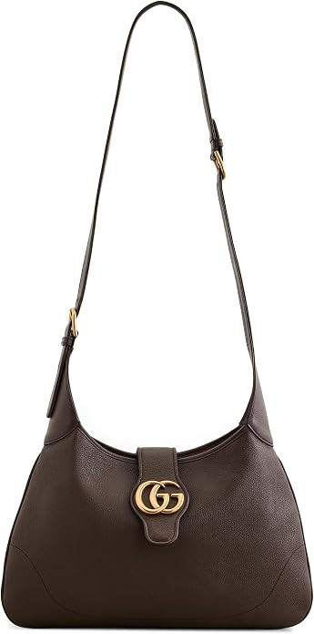 WHAT GOES AROUND COMES AROUND Women's Pre-Loved Gucci Brown Leather Aphrodite Medium Shoulder Bag | Amazon (US)