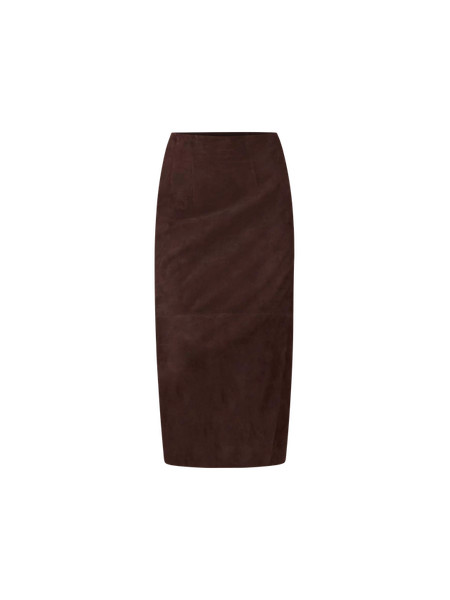 Studio Collection Seamed Pencil Skirt in Suede | Ann Taylor