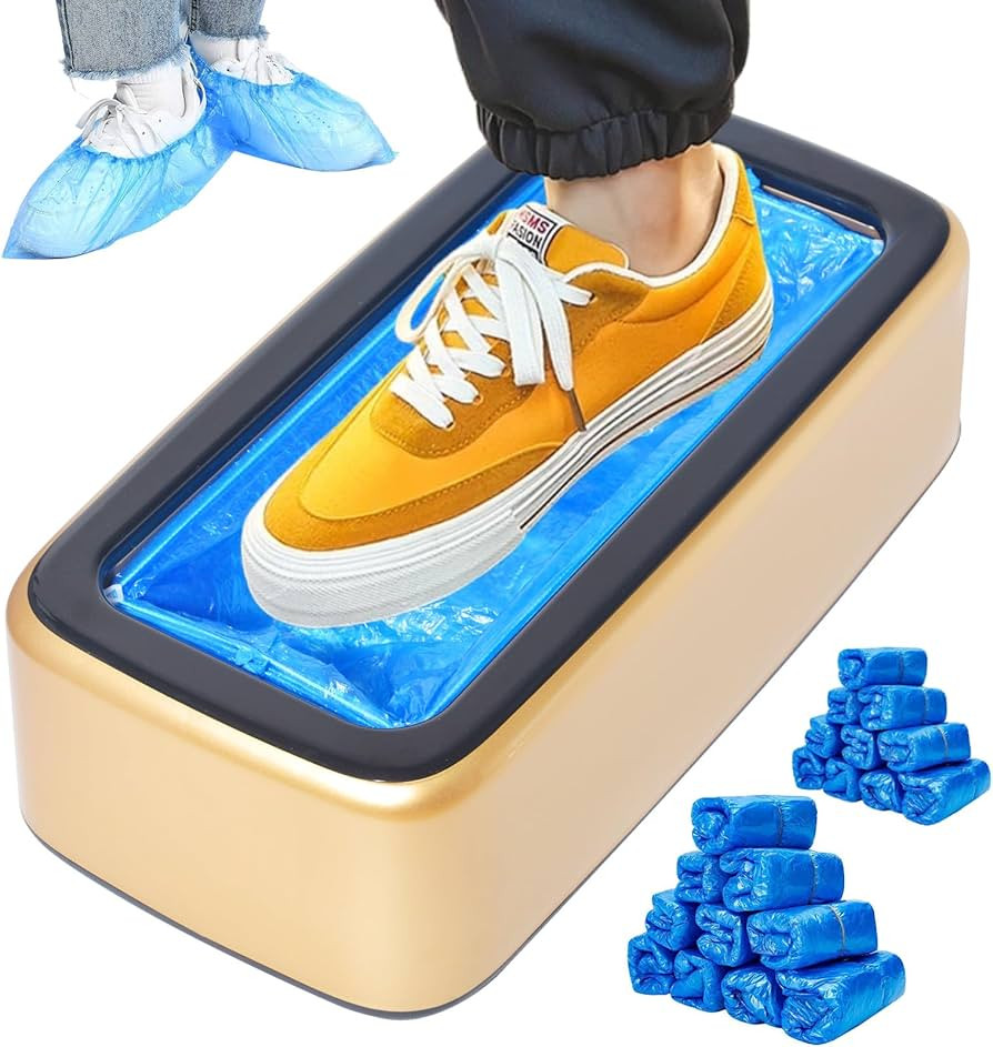 Automatic Shoe Cover Dispenser Machine with 100pcs Disposable Shoe Covers - Portable for Home, Of... | Amazon (US)