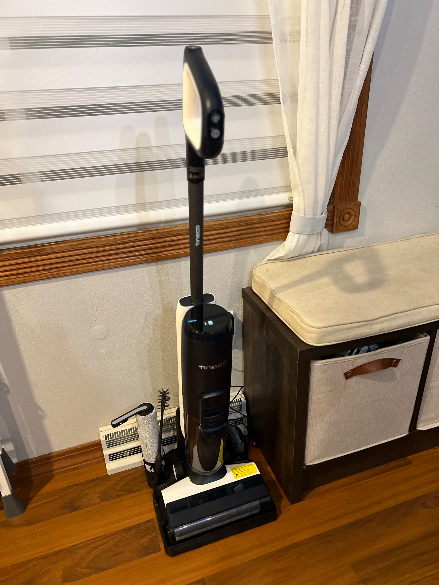 Obsessed with our tineco vacuum and mop in one. We have the Floor One S5 Blue model. There’s so many different model. I honestly don’t think you could could go wrong with the older versions either. This thing is a must, especially if you have small kids! There’s usually coupons too, just don’t forget to click on it.  

#LTKFamily #LTKBaby #LTKHome