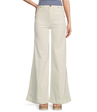 A Loves A High Rise Wide Leg Patch Pocket Utility Jeans | Dillard's | Dillard's