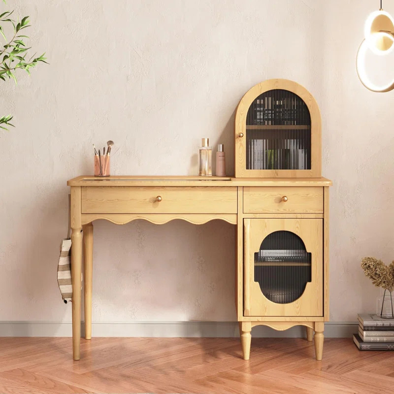 Jordynn 39.4'' Makeup Vanity with Hook and Drawers | Wayfair North America