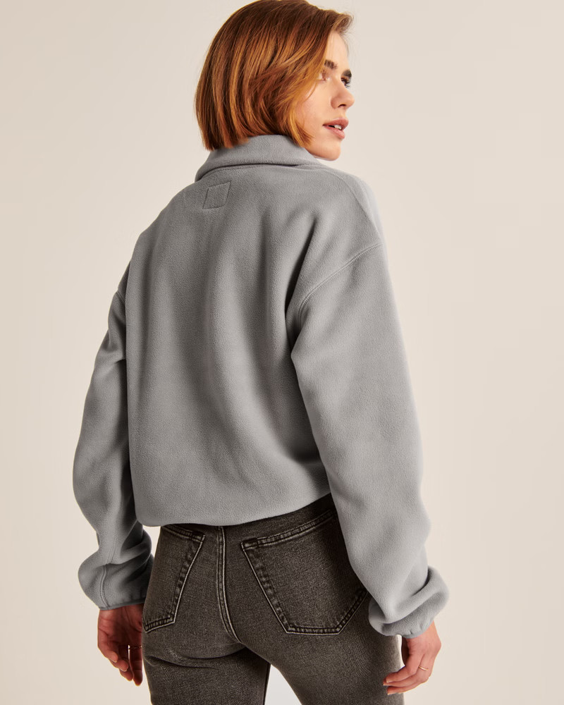 Cinched Half-Zip Sweatshirt | Abercrombie & Fitch (US)