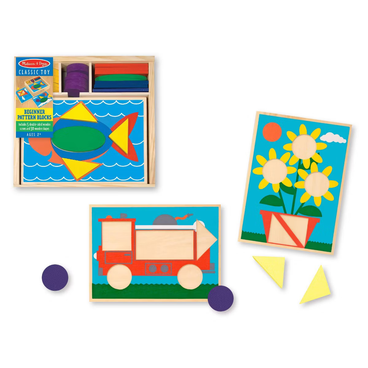 Melissa & Doug Beginner Pattern Blocks | Target