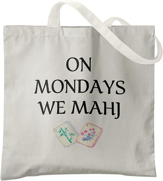Retro Canvas Tote Bags for Women, Mahjong Gifts, Gifts for Mahjong Lovers | Amazon (US)
