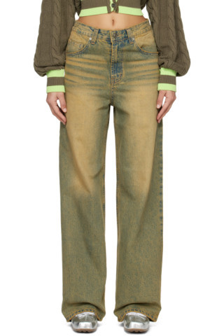 OPEN YY - SSENSE Exclusive Blue Jeans | SSENSE