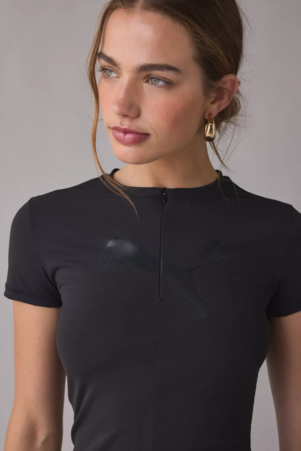 Puma Dare To Slim Half Zip Graphic Tee | Urban Outfitters (US and RoW)