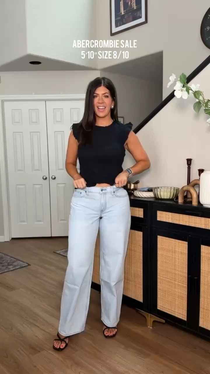 Abercrombie sale, wearing 29 regular long in jeans and small in top

Use code SUITEAF for 15% off

midsize summer to fall outfit, denim, going out top, casual top, denim, jeans, summer top, mom outfit, everyday style, casual, easy outfit, ootd, fall trendy outfit

#LTKOver40 #LTKSeasonal #LTKootd