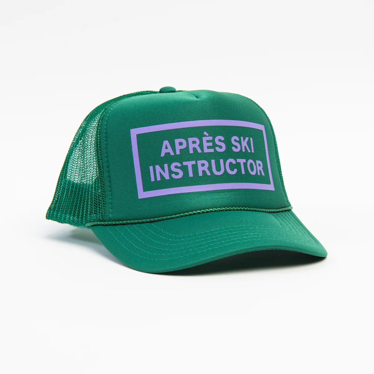 Après Ski Instructor Trucker Hat in Kelly Green | The Addison West