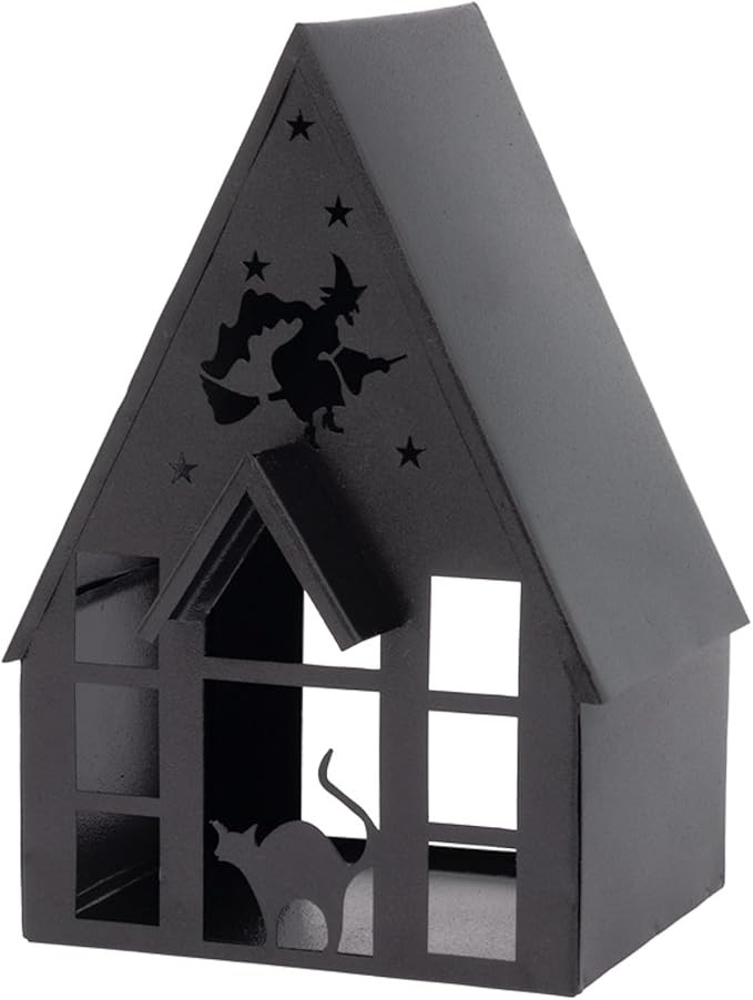 Boston International Halloween Village Black Metal Houses Tabletop Decorations for Home, 5.5" x 8... | Amazon (US)
