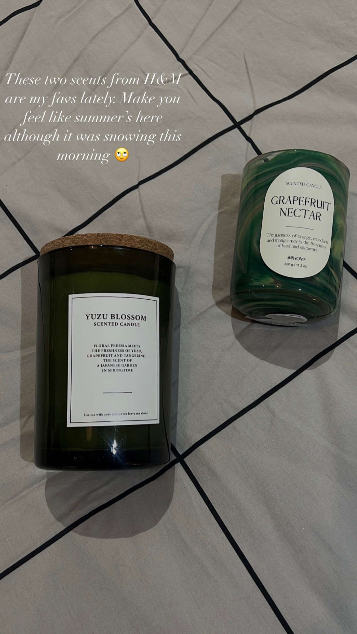 These two scents from H&M are my favs lately. They make you feel like summer’s here although it was snowing this morning 🙄 

#LTKSeasonal #LTKGiftGuide #LTKHome