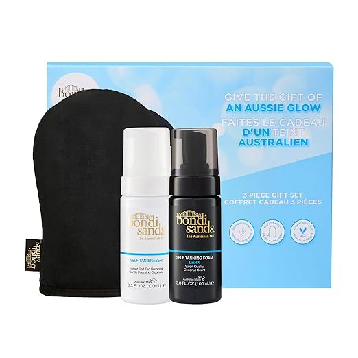Bondi Sands 3 Piece Travel Essentials Bundle | Mini Self Tan Kit | Includes Dark Self Tanning Foa... | Amazon (US)