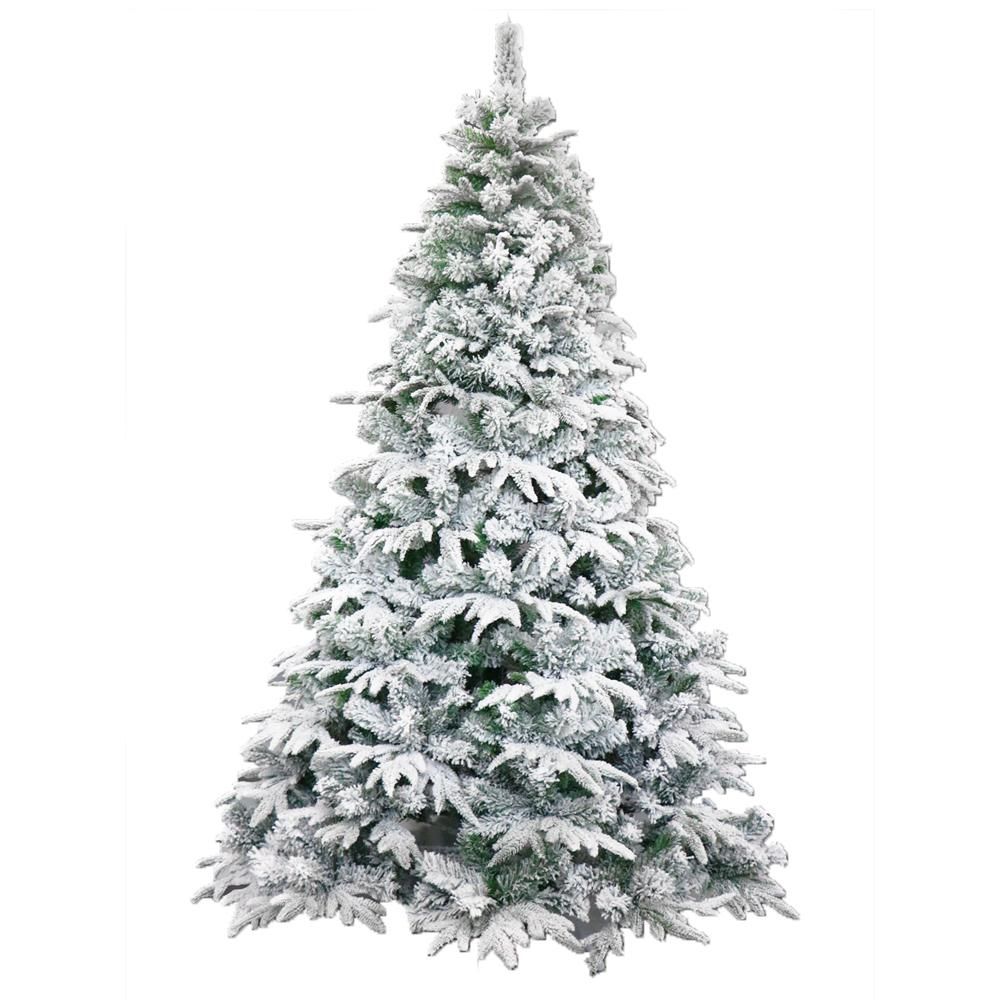 6 ft. Unlit Flocked Artificial Christmas Tree | The Home Depot