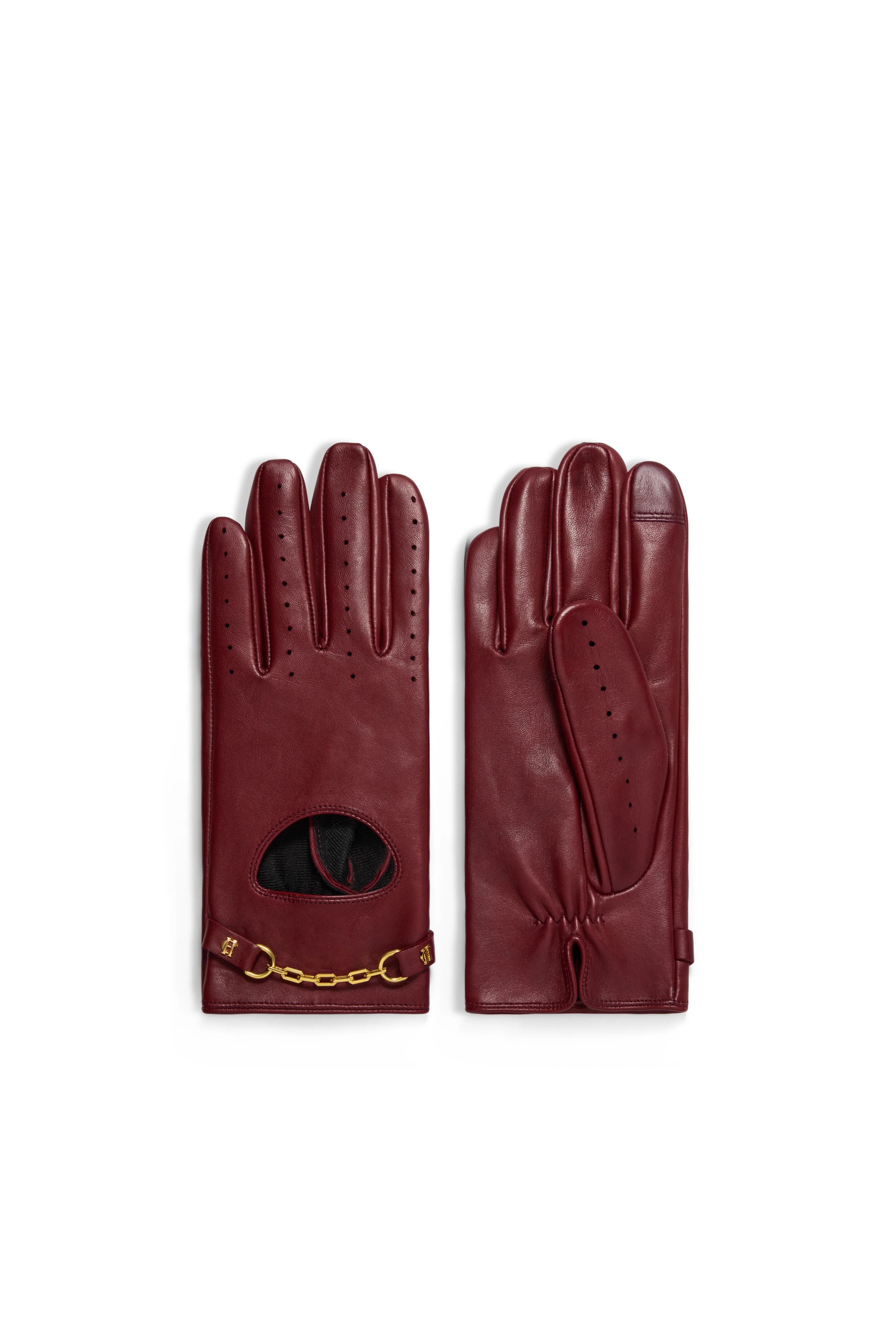 Leather Driving Gloves (Oxblood) | Holland Cooper