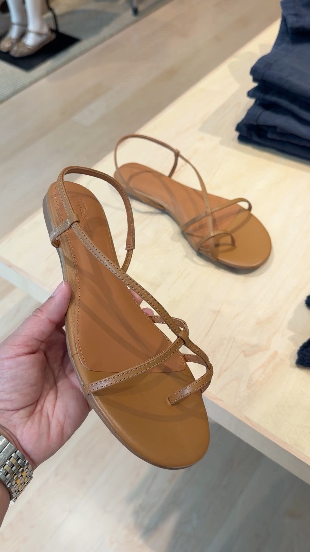 Madewell sandals on sale 25% off with code SUNNY. Popped into Madewell this weekend and came home with these pretty strappy leather sandals in ivory. Love the comfortable padded footbed and asymmetrical strappy design. Available in 4 colors. Grab a pair while they’re on sale!

#LTKxMadewell #LTKSaleAlert #LTKOver40